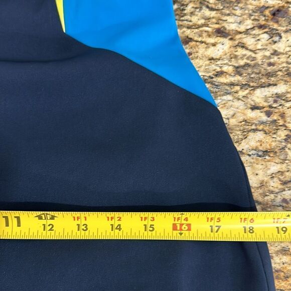 Badgley Mischka Sleeveless Strappy Colorblock Dress Size 6 - Picture 9 of 10